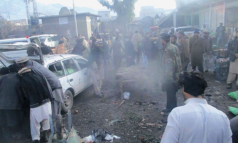 Bombing near Shiite place of worship kills 22 in NW Pakistan